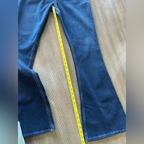 NWT Abercrombie & Fitch High Rise Vintage Flare Jeans Dark Wash size‎ 4R / 27​ - Picture 13 of 15